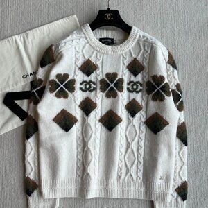 Chanel white sweater